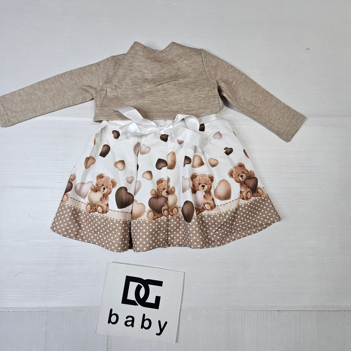 Vestito Neonata Orsetti con Coprispalle