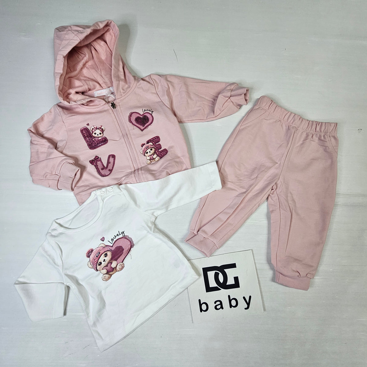 Completo Neonata Lovely Invernale 3 Pezzi