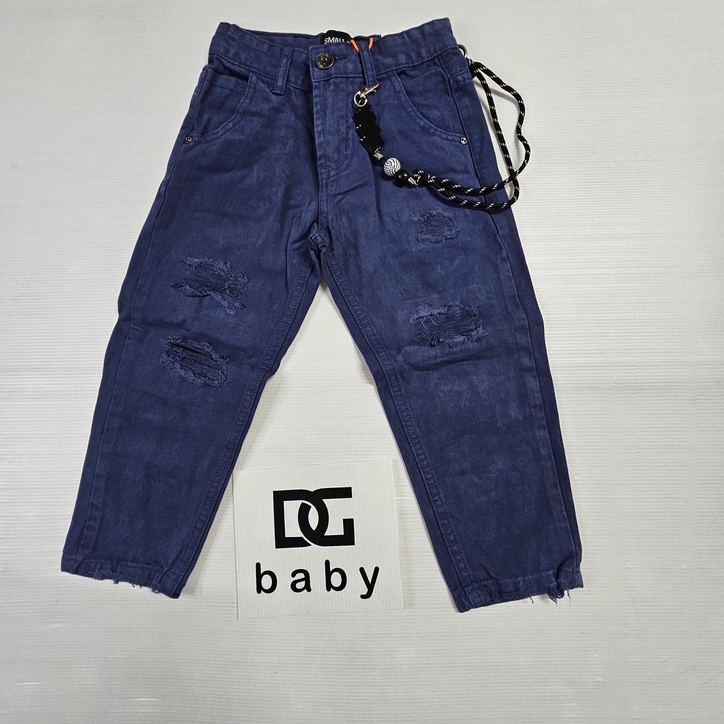 π Jeans Bambino Strappi Scuro