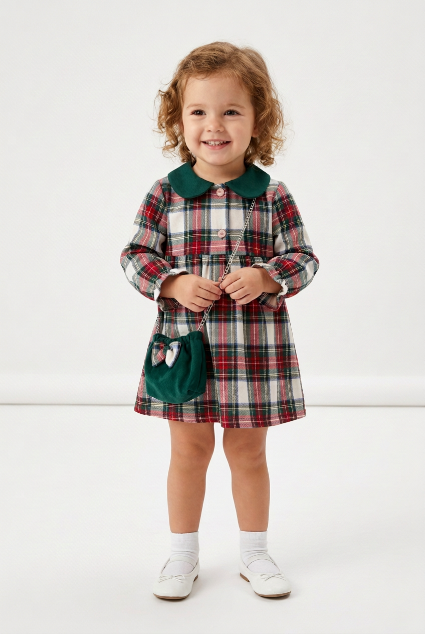 vestitino neonata TARTAN BAG