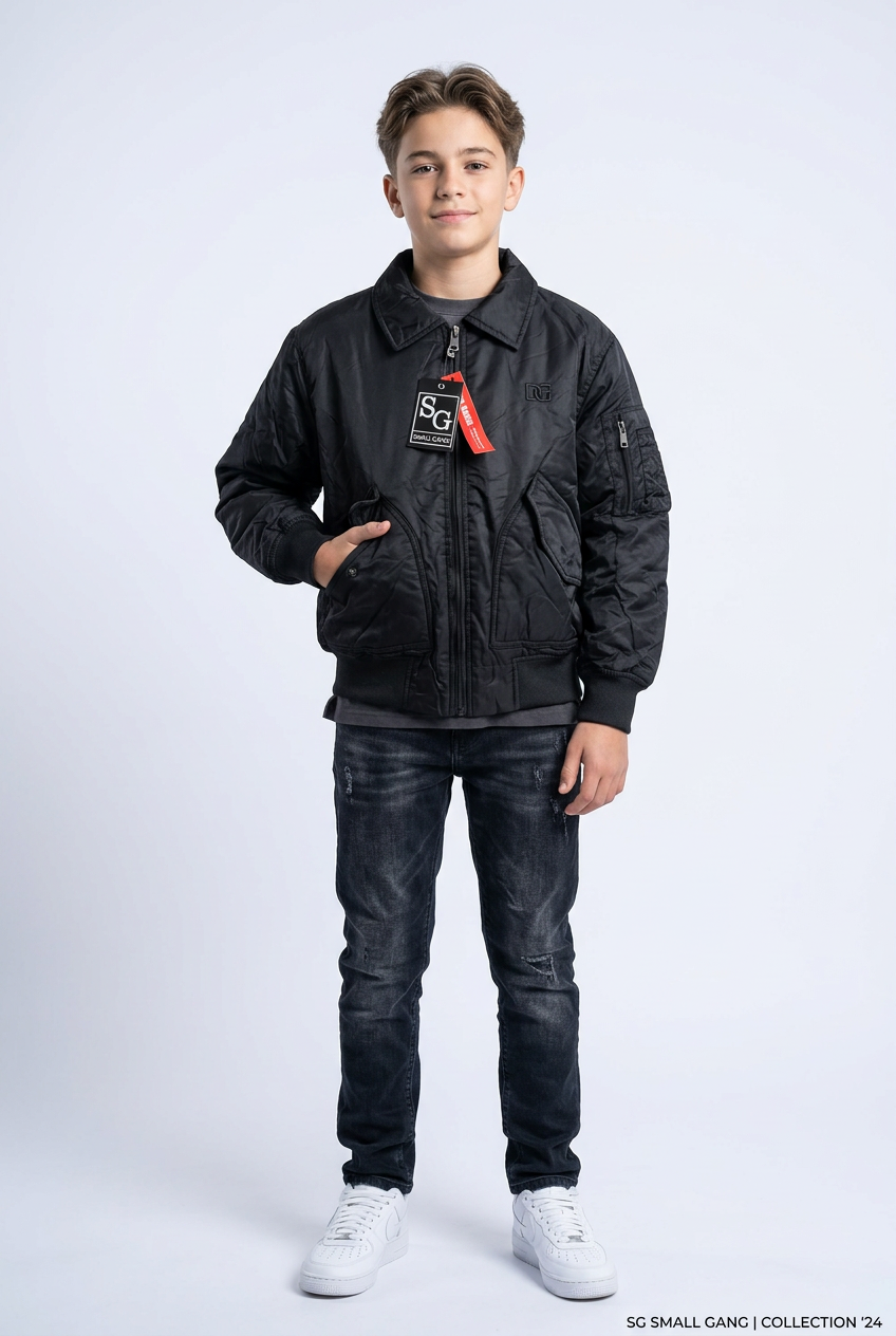 giubbotto ragazzo BLACK SMALL GANG