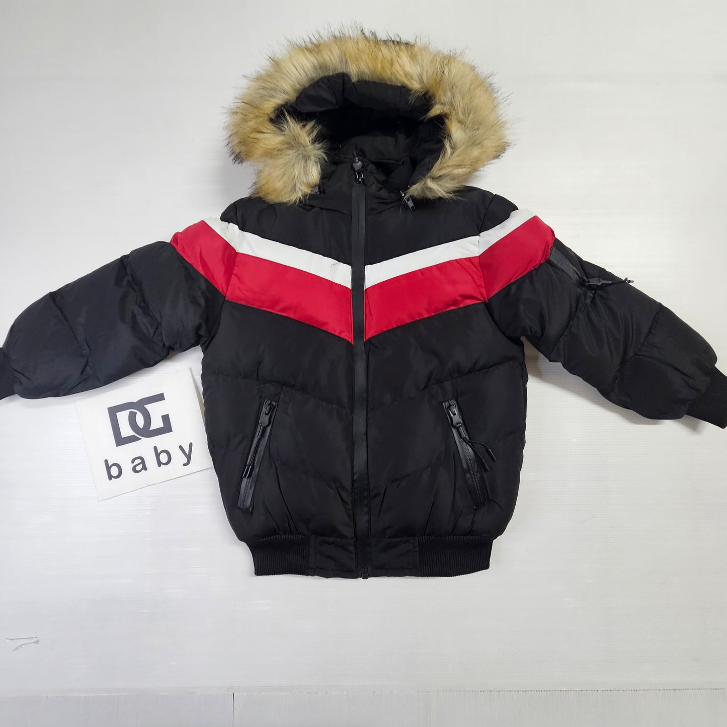 giubbotto bomber PELLICCIA RIGHE BOY