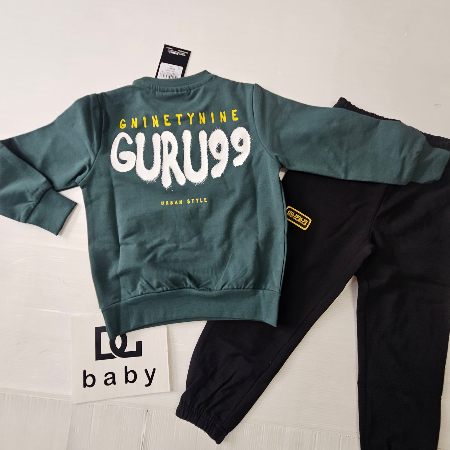 Tuta Bambino felpata Guru 99 Urban 2 Pezzi