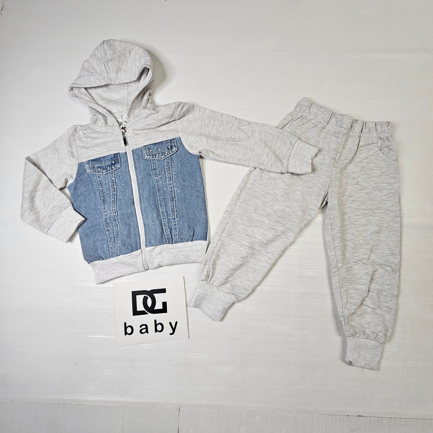 π Tuta Bambina Denim Shine