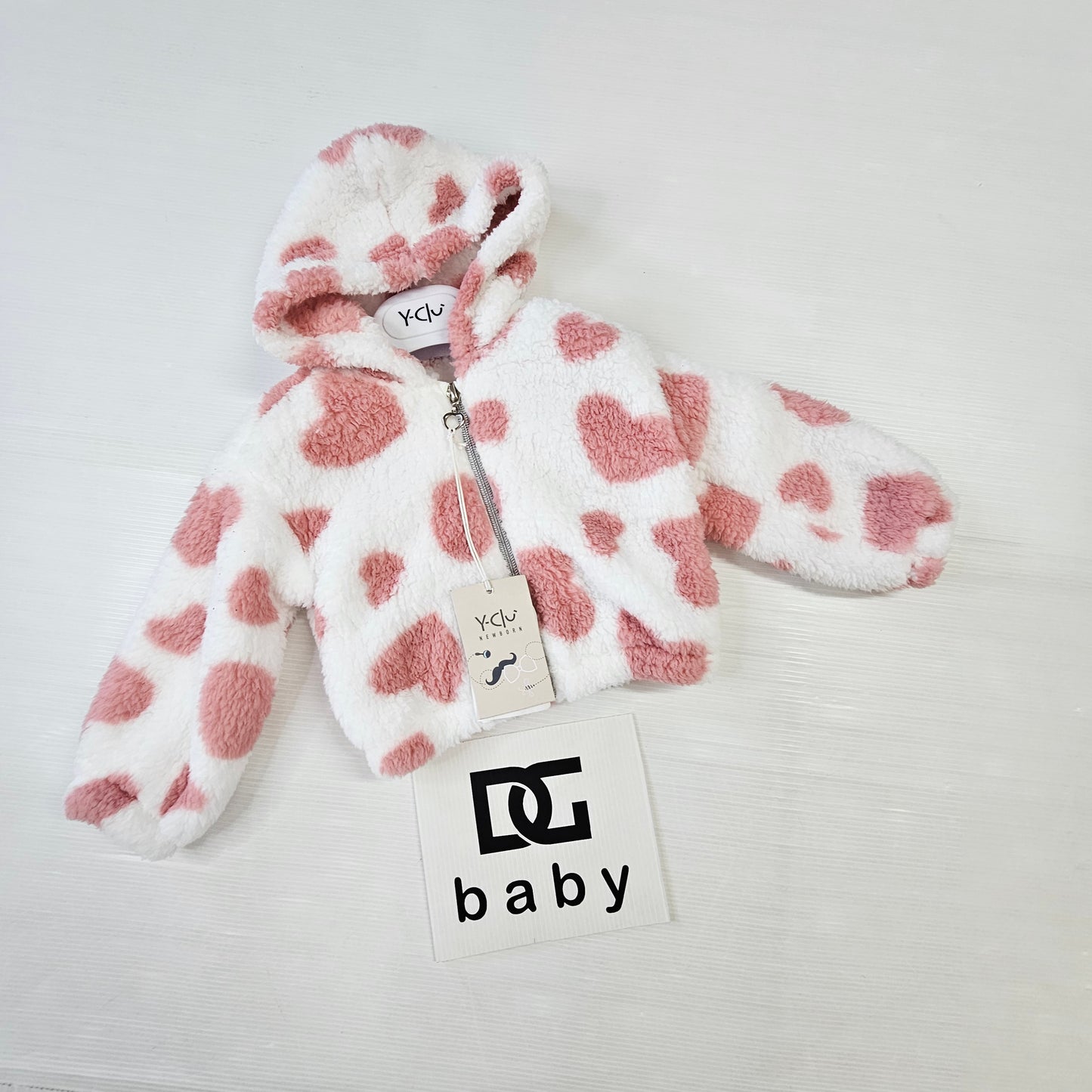 giubbino felpa neonata Y529 Y-CLU