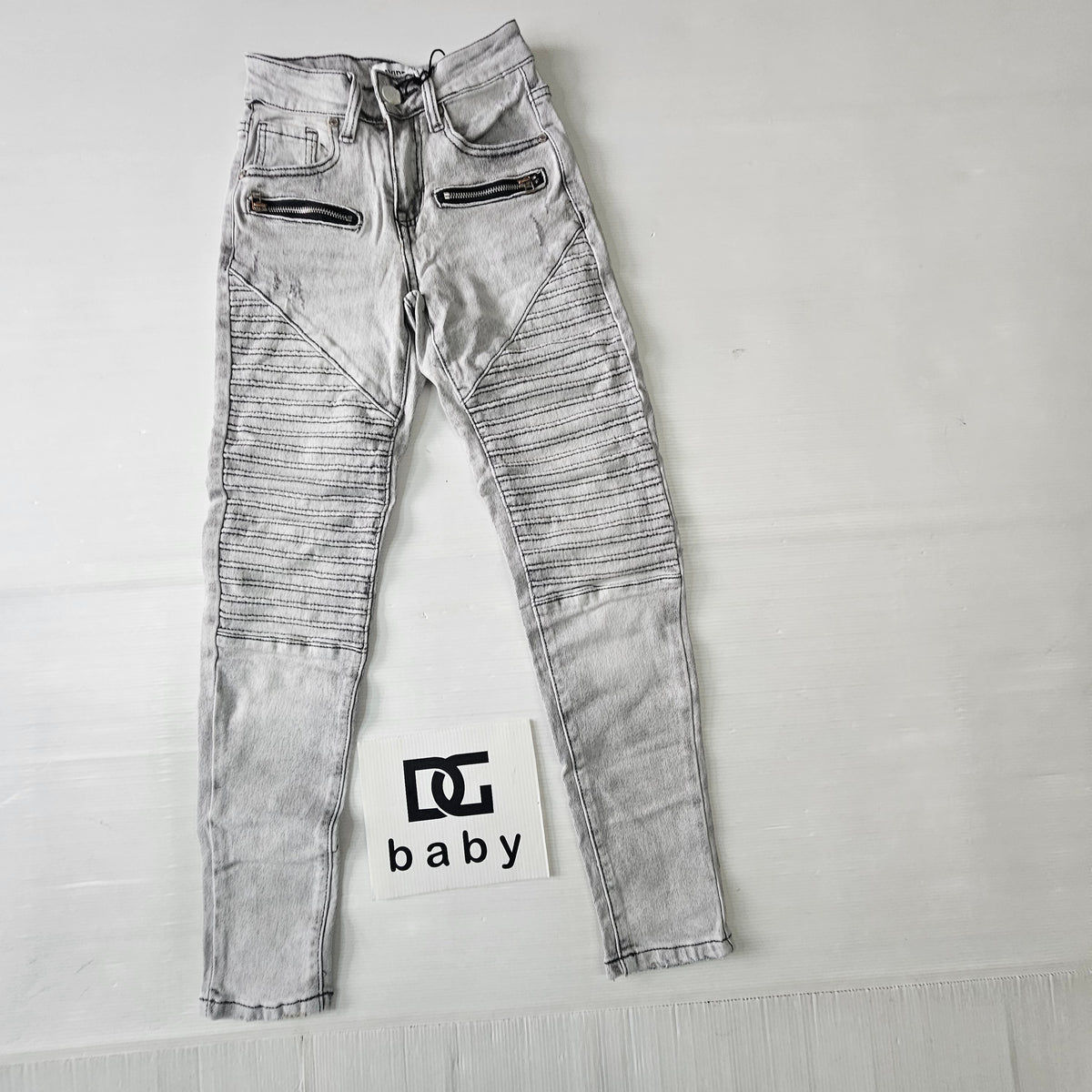 Jeans Ragazza Biker Zip