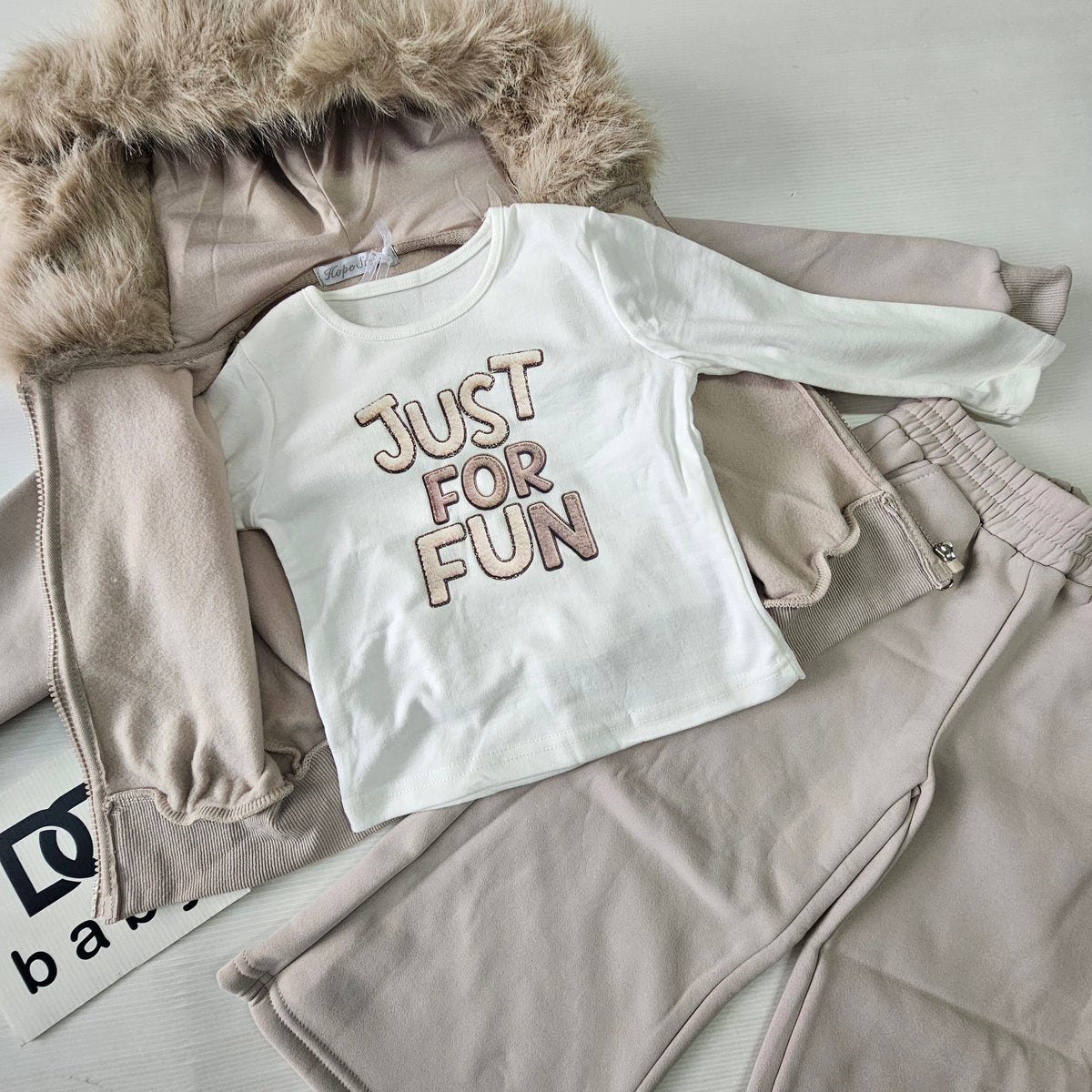 Tuta Bambina Just For Fun Invernale 3 Pezzi