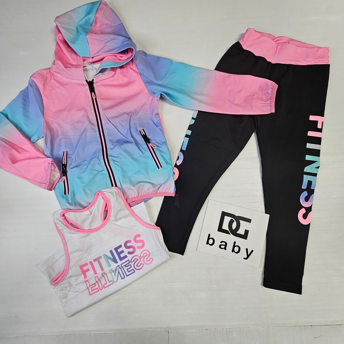 completo tuta FITNESS TRE PEZZI