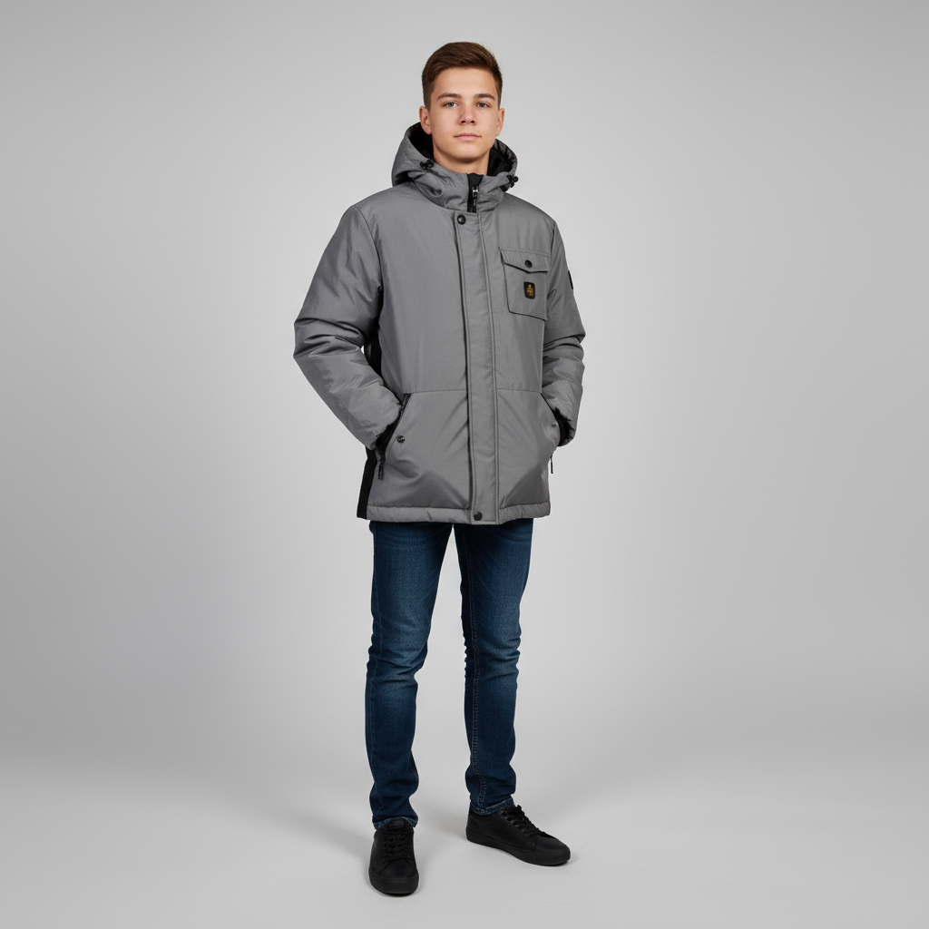 REFRIGWEAR RW791 – Piumino Reversibile Grigio/Nero 🧥⚙️