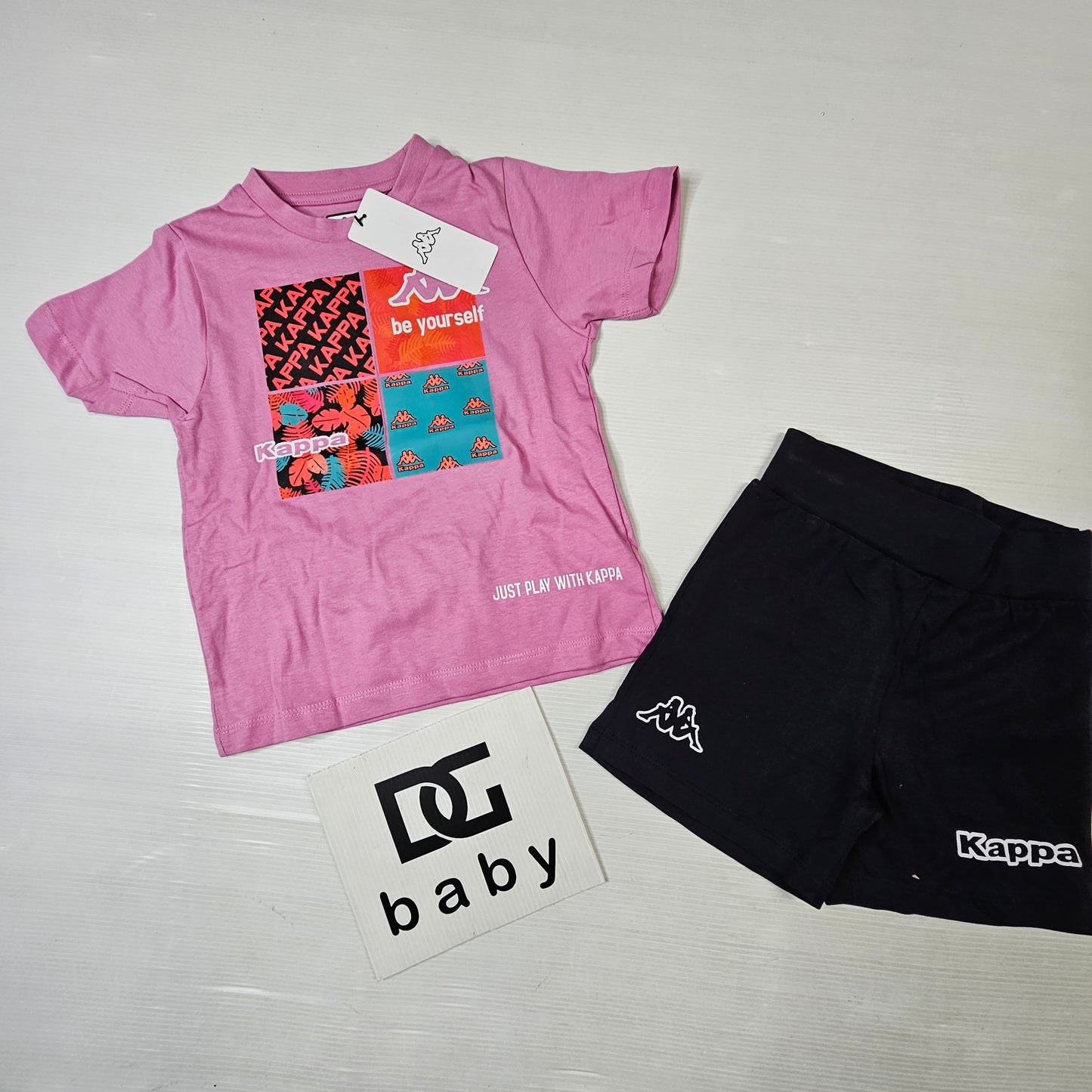 Completo bimba Kappa 8066K 126 35V ANW t-shirt + short