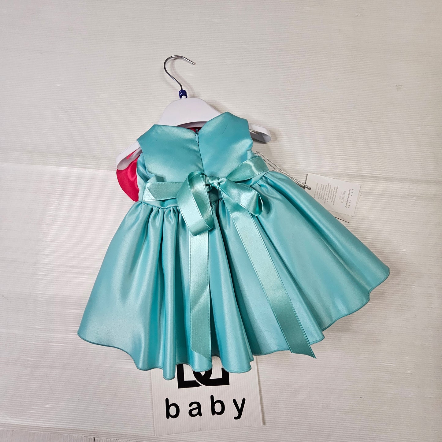 🌺 Abito Cerimonia Bimba Ciao Bimba con Fiore Maxi