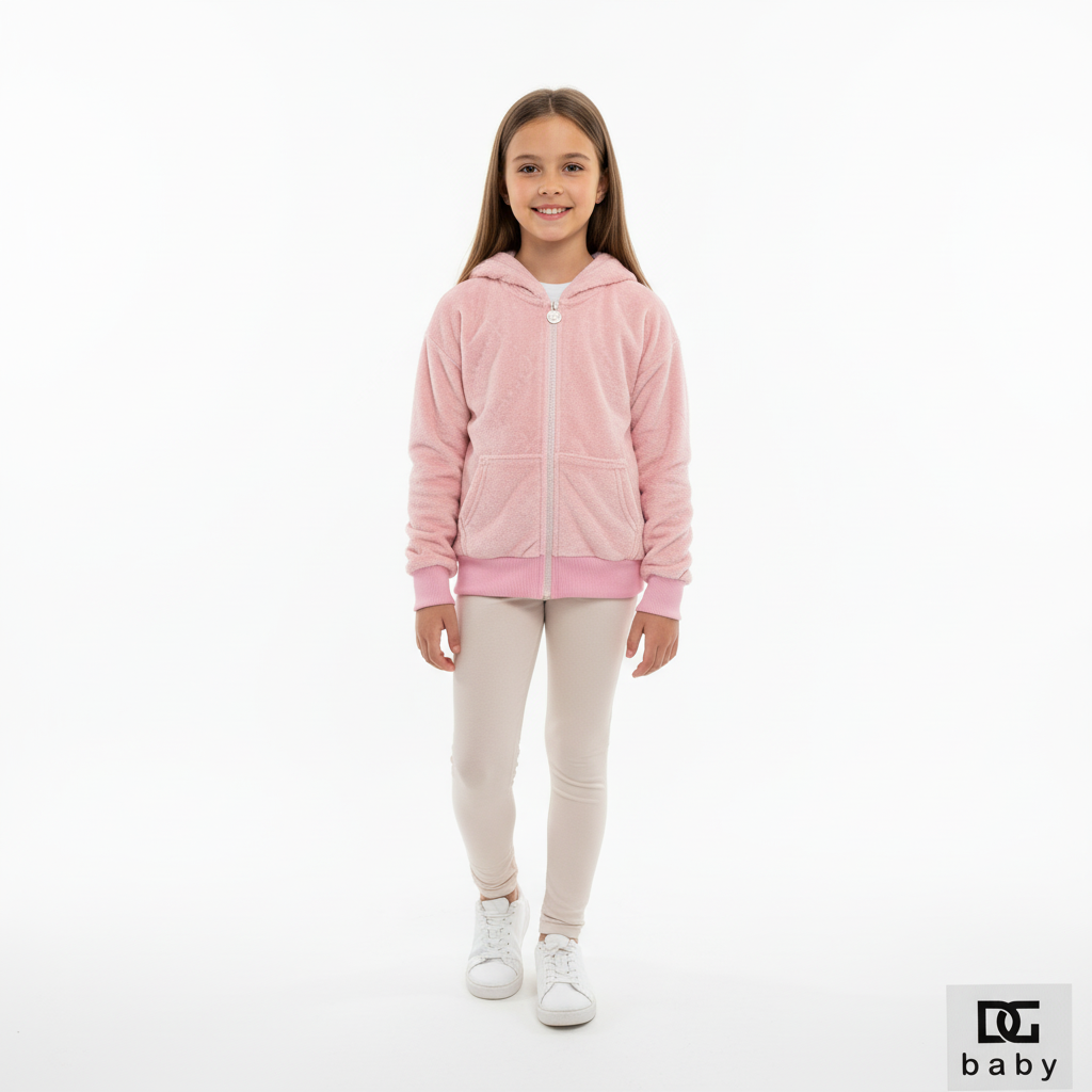 Felpa Bimba “Peluche Soft” con Cappuccio