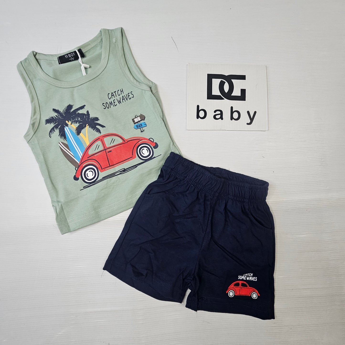 Completo Bambino Catch Some Waves Auto Vintage