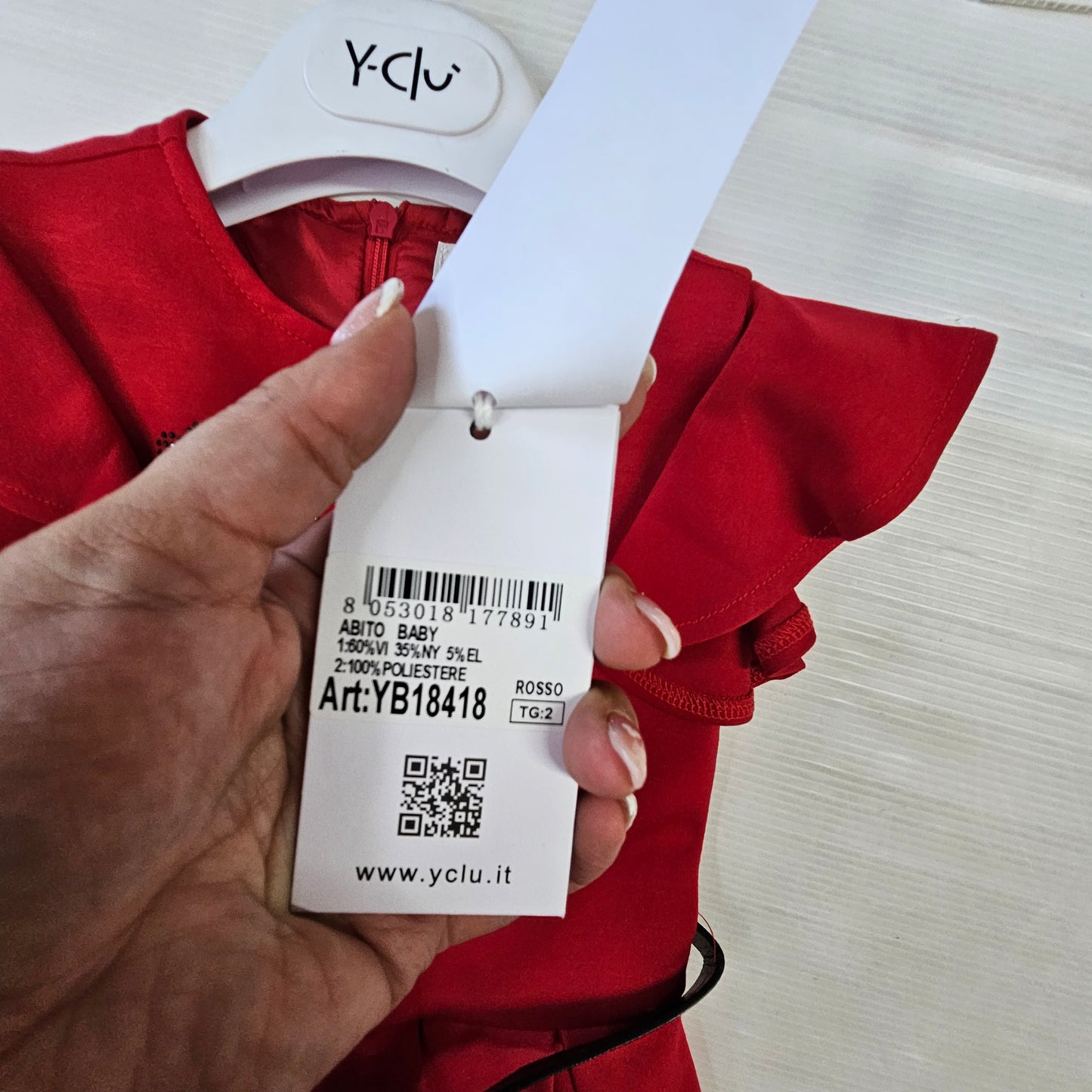 ❤️ Abito Rosso Love Y-CLÙ ❤️