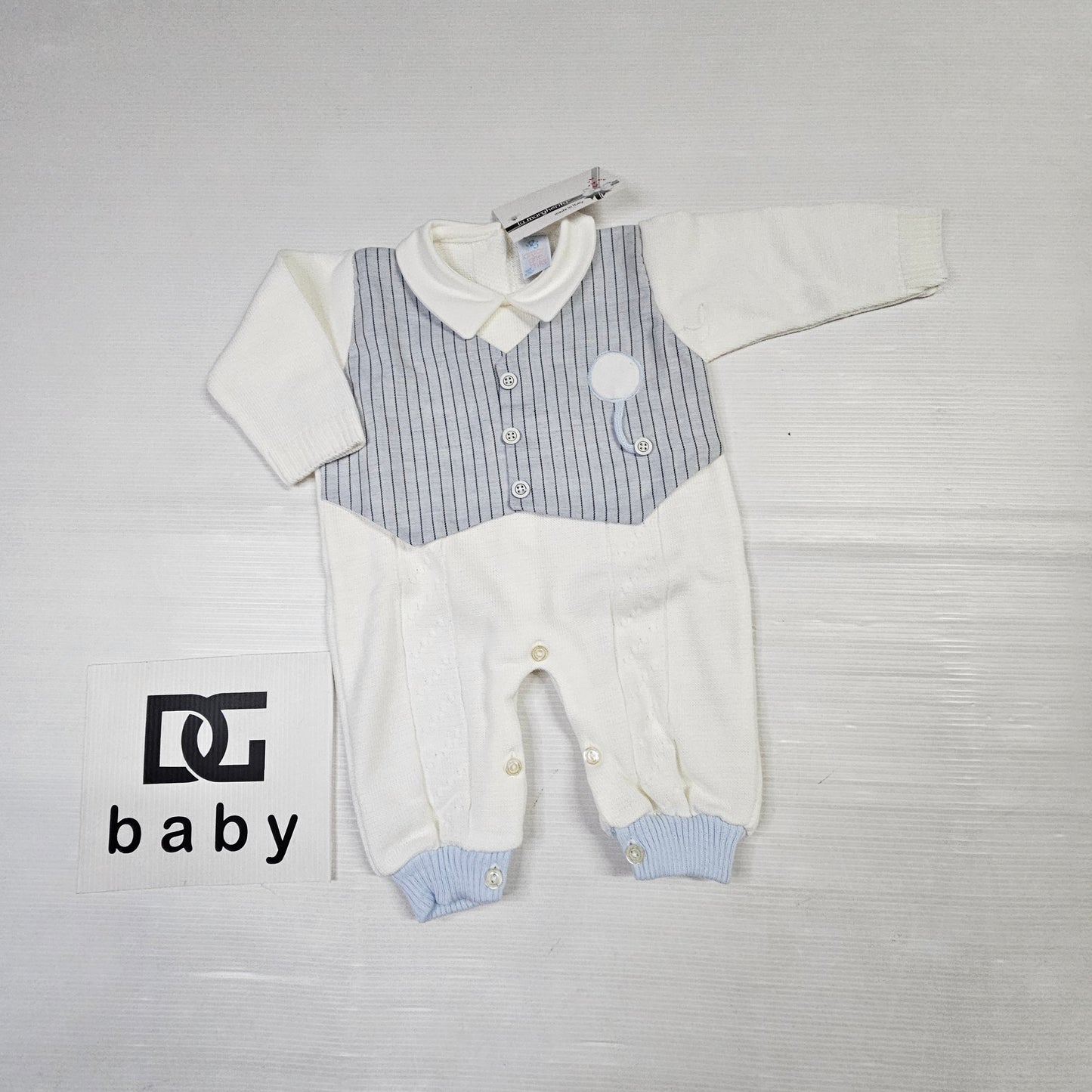 Tutina neonato elegante con palloncino – Art. 41429 💙