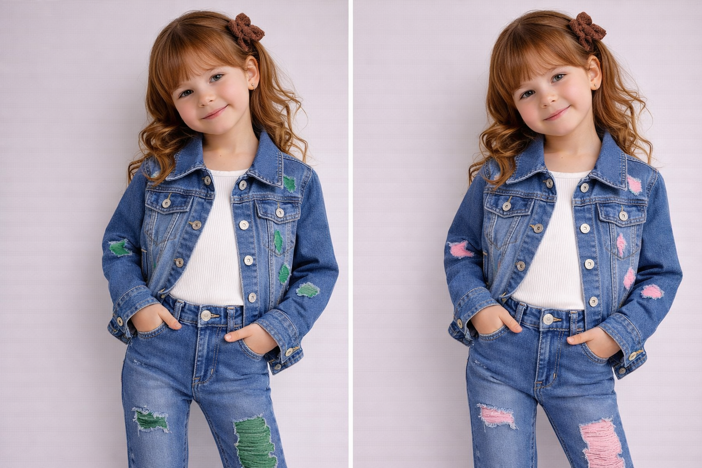 🧥✨ Giubbino Jeans Bambina Fashion