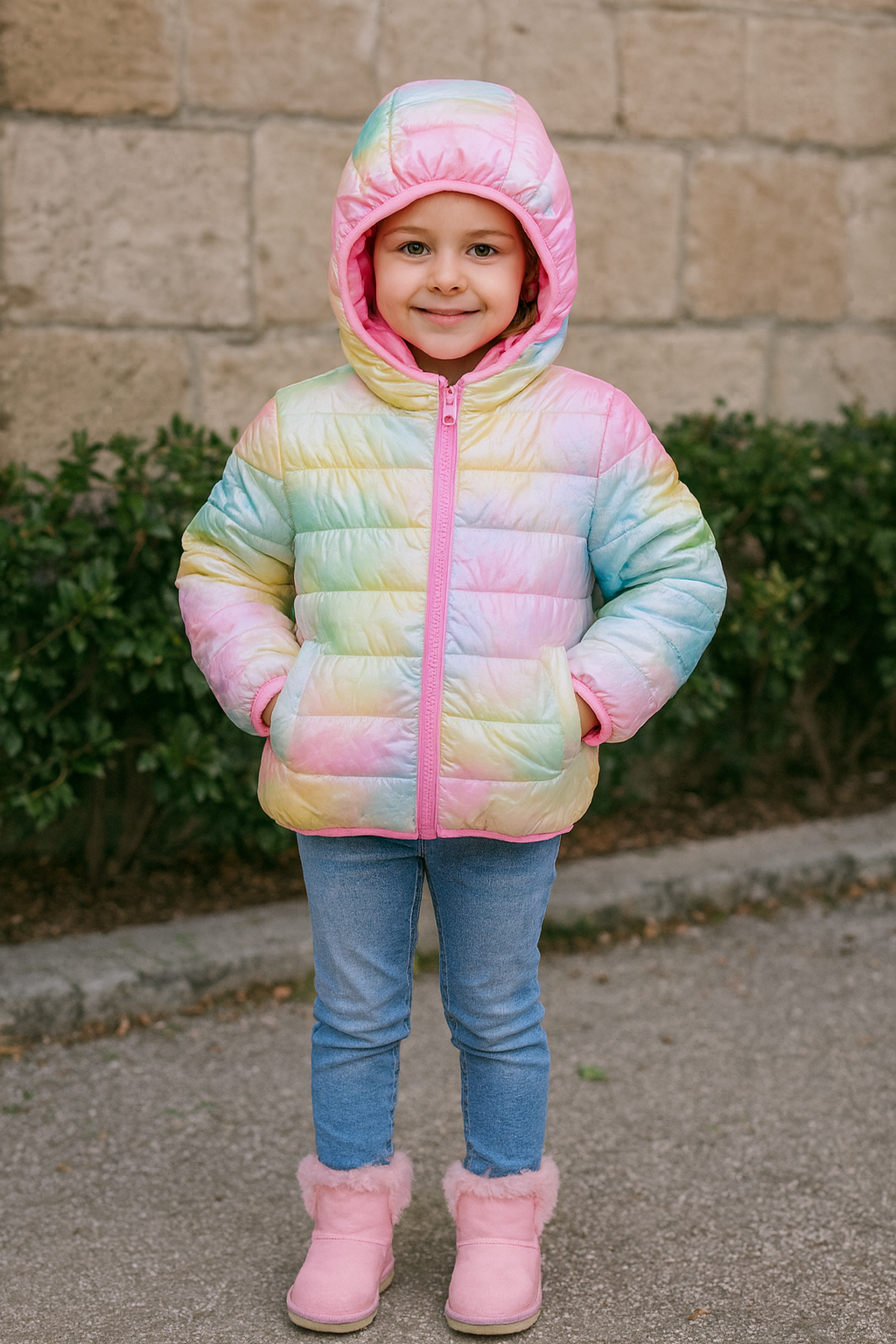 🌈 Piumino Bimba “Rainbow Shine”