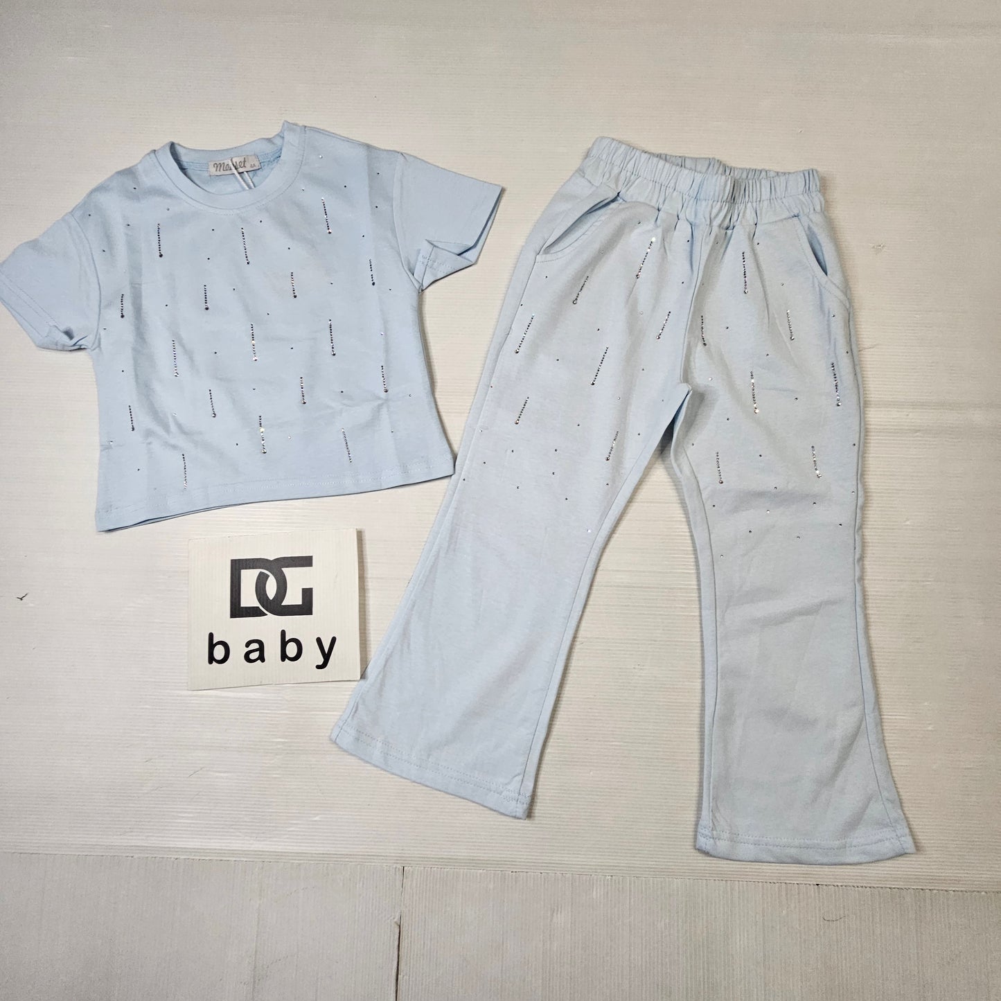 Completo bambina “Luce Brillante” t-shirt + pantalone