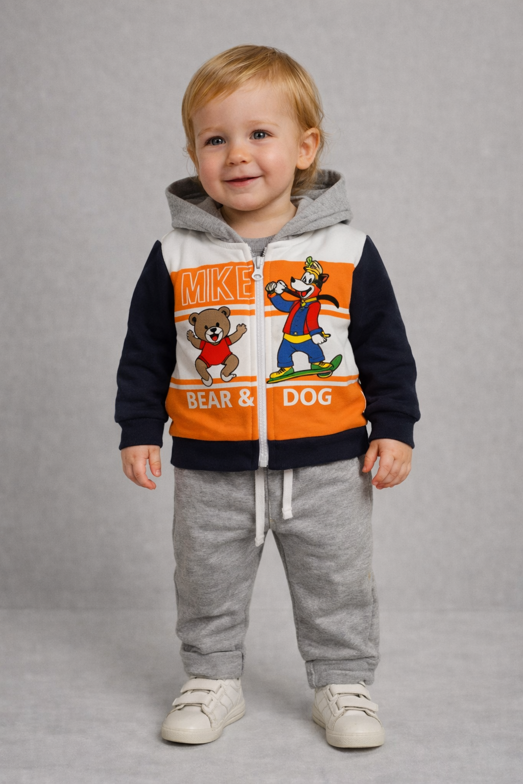 🧡 Completo felpato Mickey & Goofy – Art. WO4091