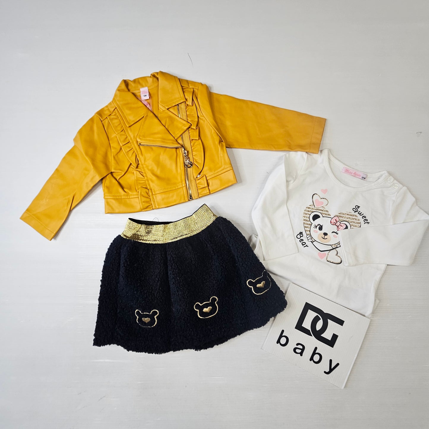 Completo Neonata Sweet Bear 3 Pezzi con Chiodo