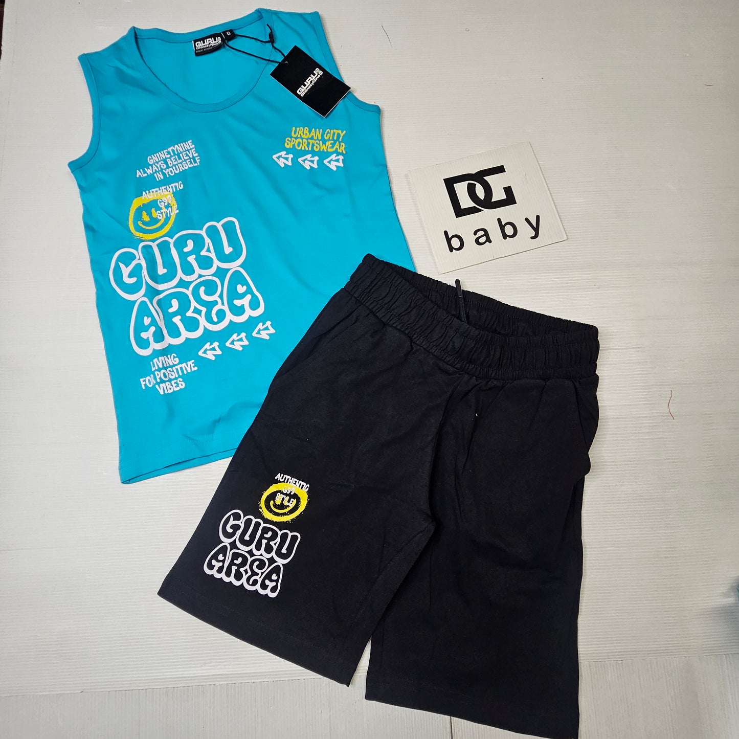 Completo Sportivo GURU Ragazzo Canotta e Bermuda