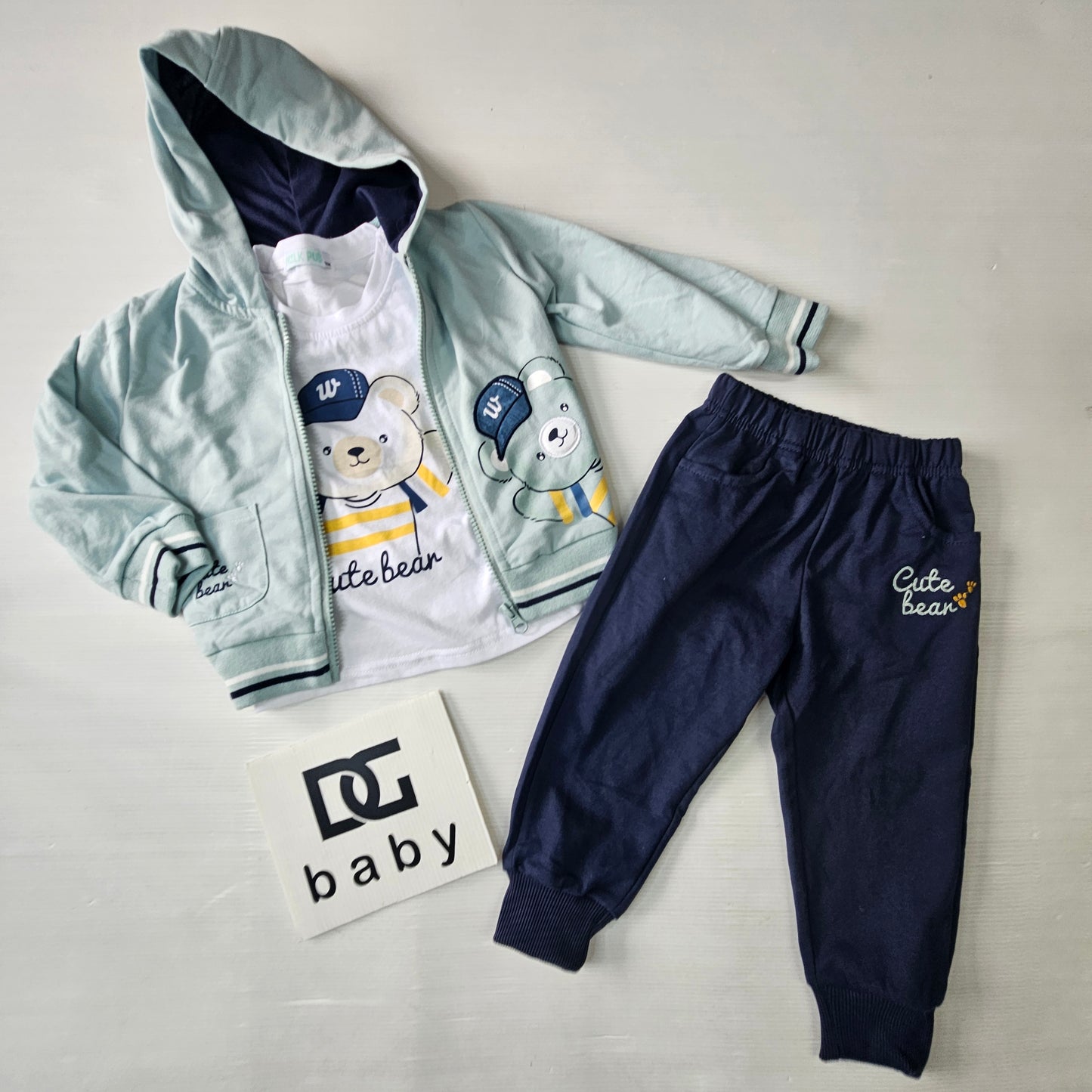 Completo Neonato Cute Bear 3 Pezzi