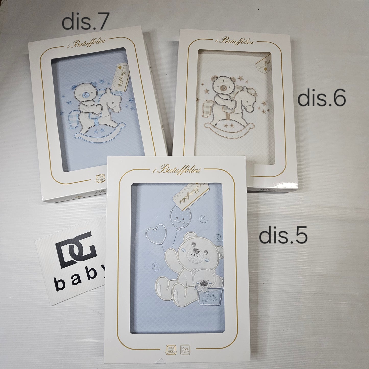 🧸 Copertina culla in cotone ricamata – ARTB538 🤍✨