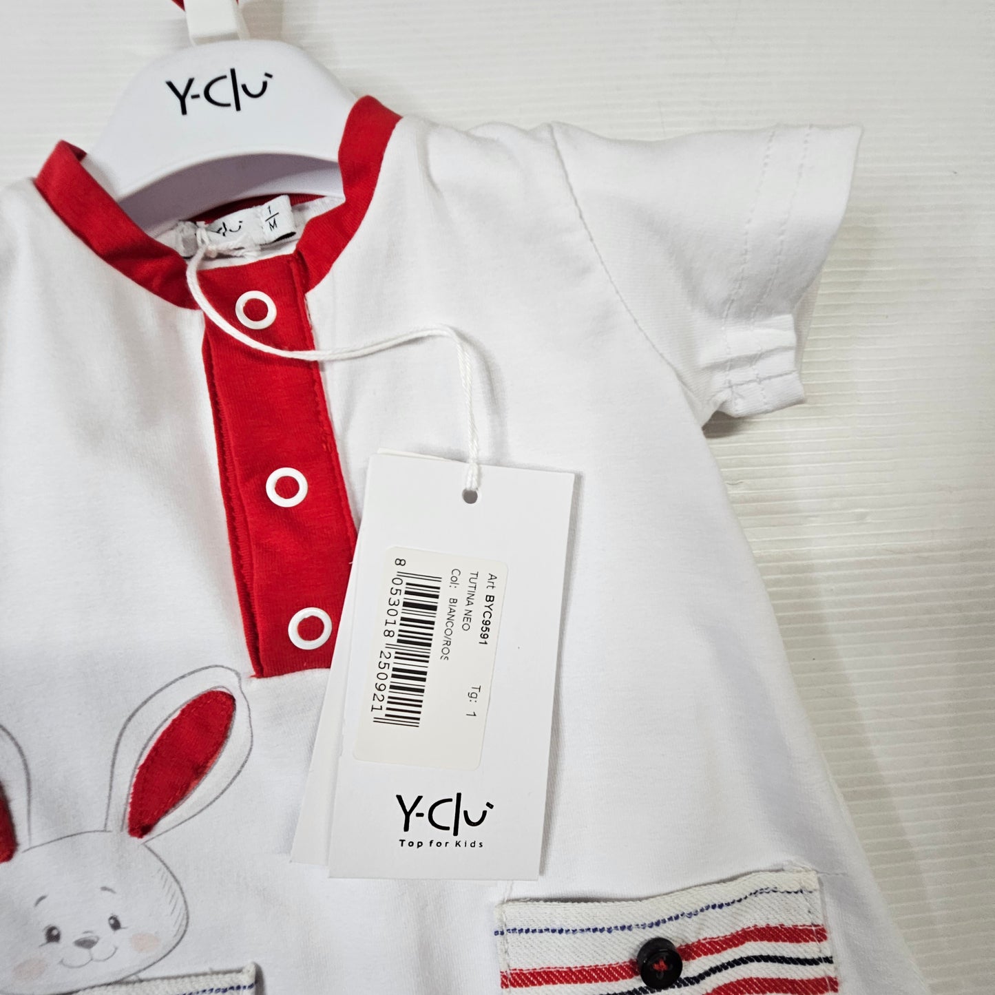 Pagliaccetto neonato Y-Clù BYC591 con coniglietto