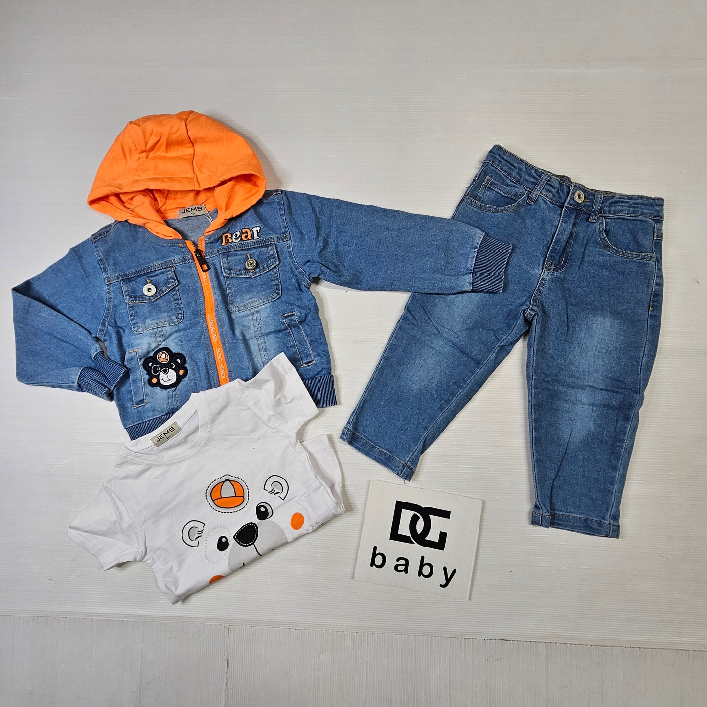 🐻 Completo Bambino Bear Denim – JEMS