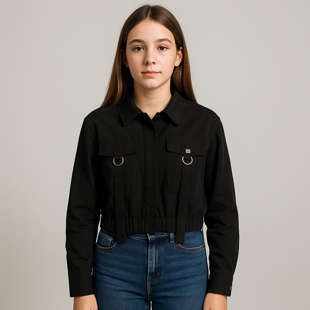 Giacca Ragazza Nera 🖤 (Art. MG2712)