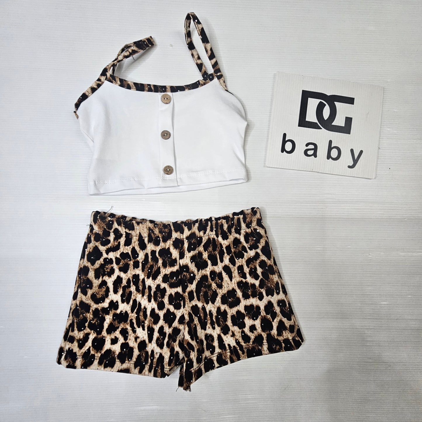 Completo Bambina Aurora Top e Shorts