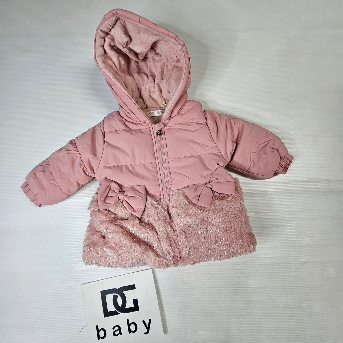 giubbotto cappottino Neonata Fiocco pelliccia