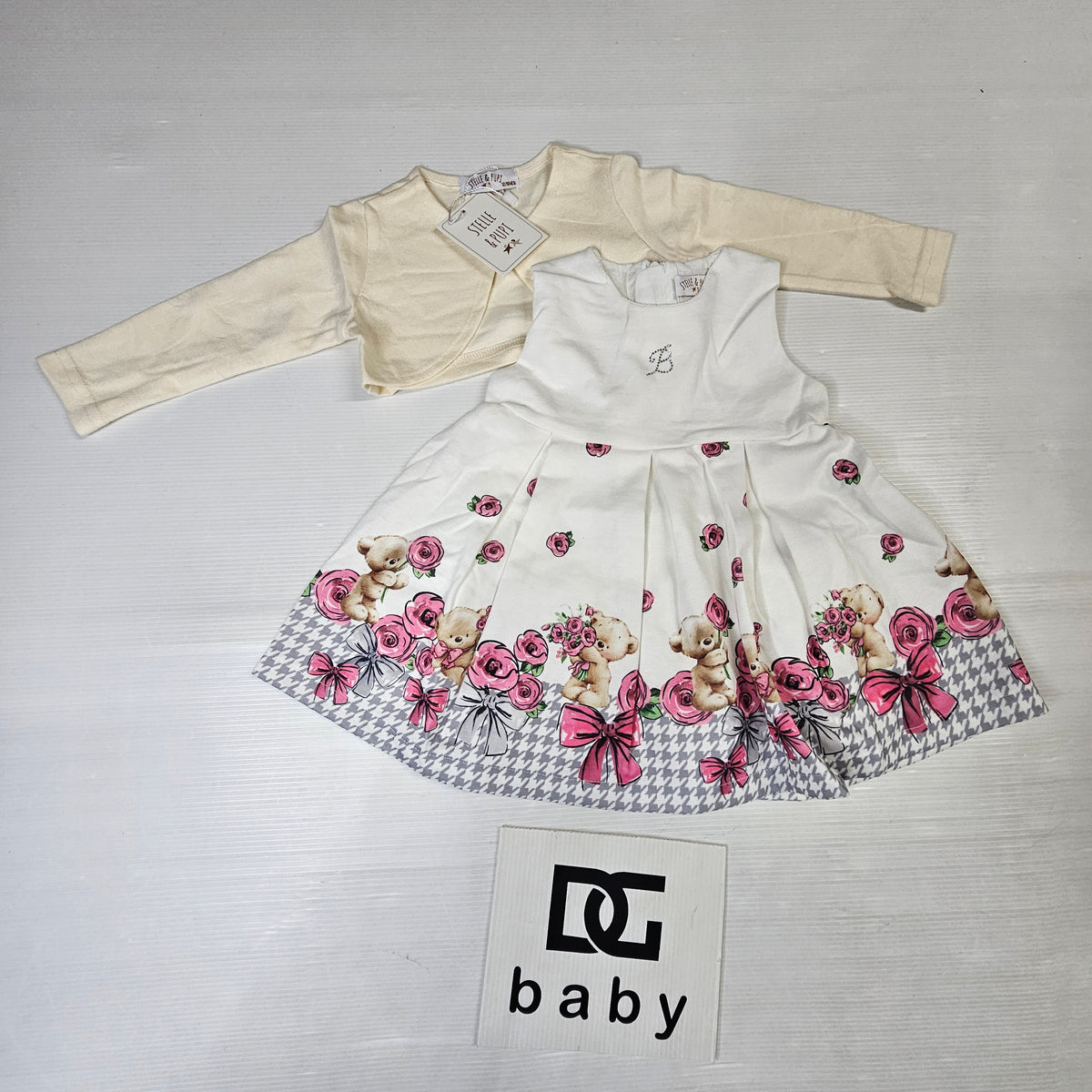 Vestito Neonata Orsetti con Coprispalle