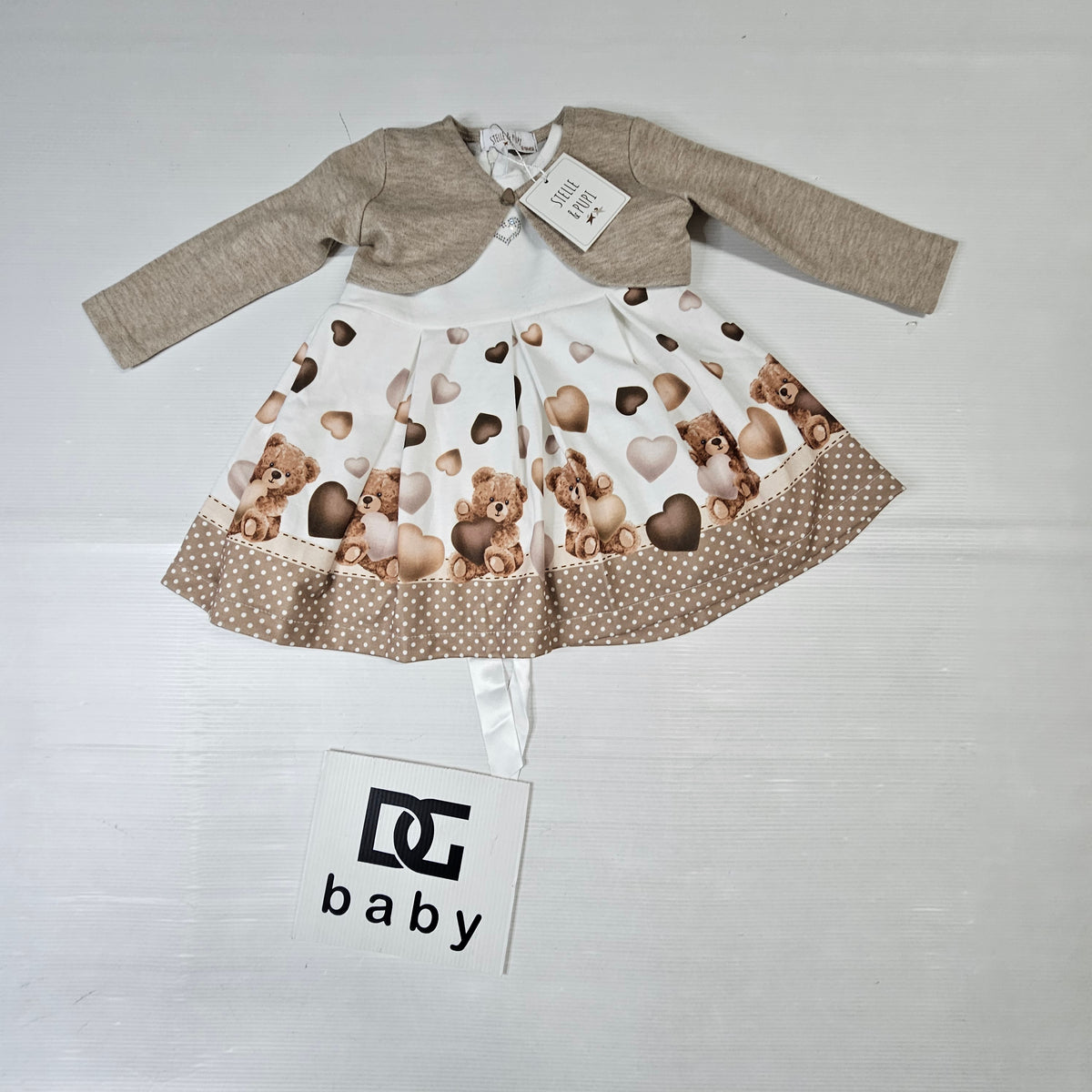 Vestito Neonata Orsetti con Coprispalle