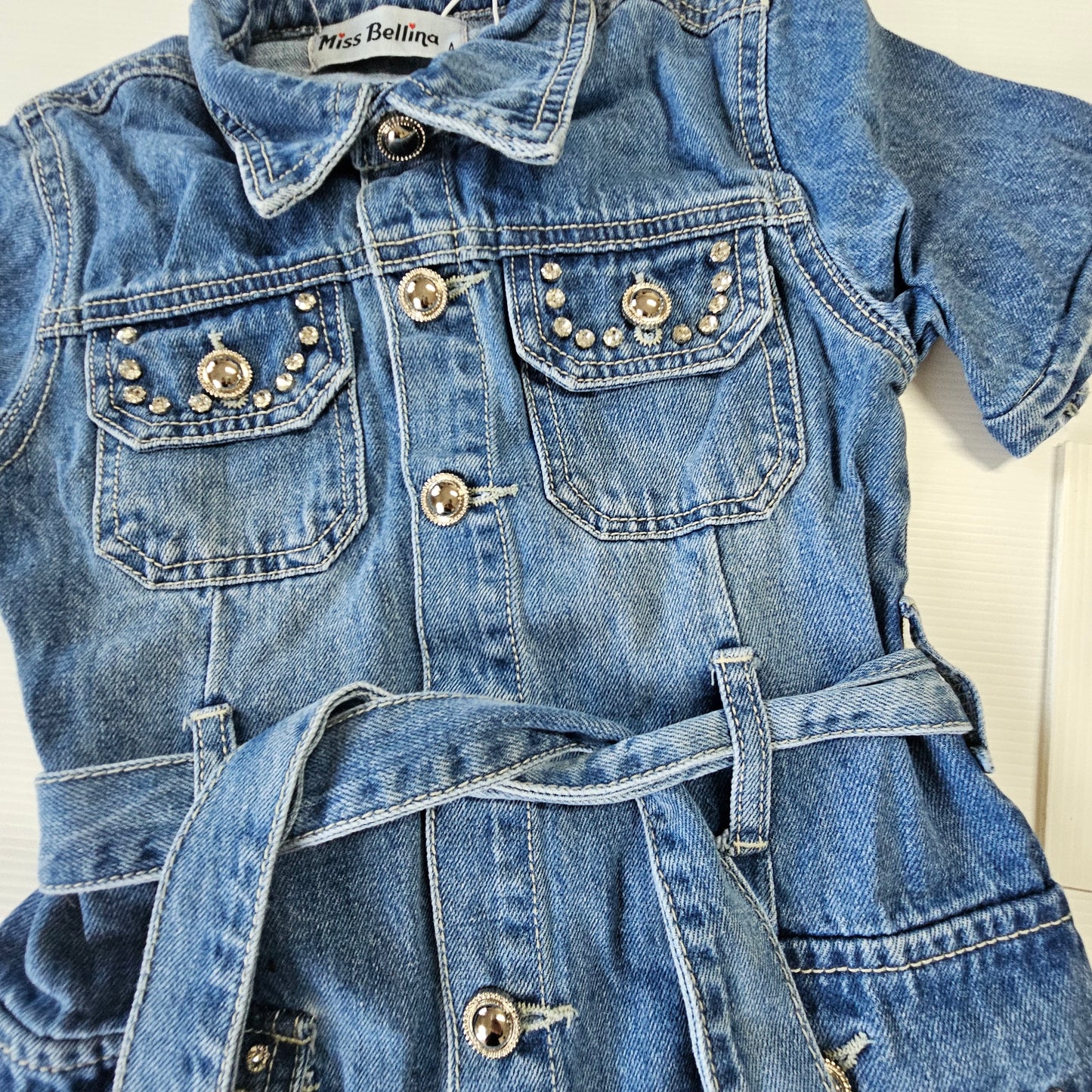 vestitino JEANS STRASS