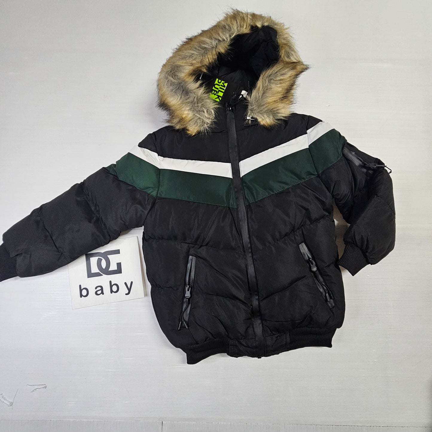 giubbotto bomber  PELLICCIA RIGHE BOY