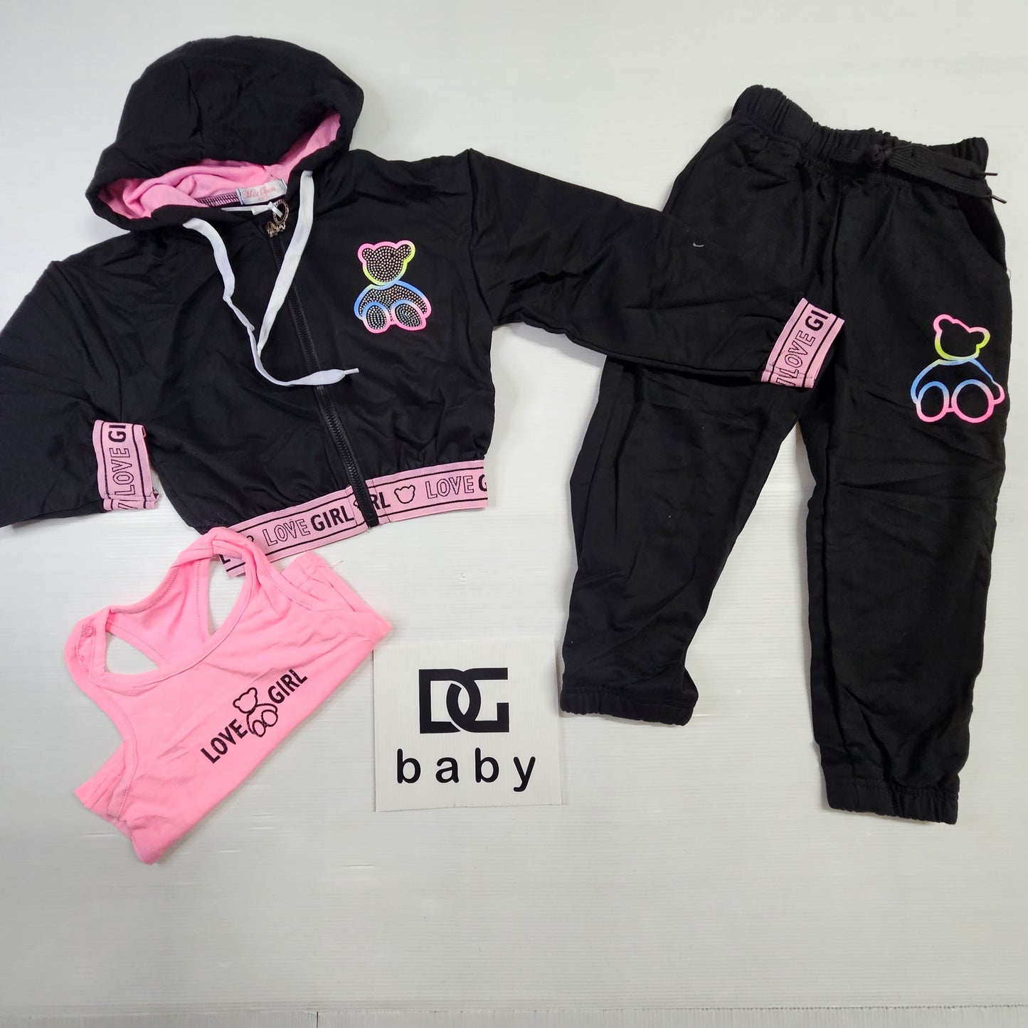 completo tuta LOVE GIRL TRIS