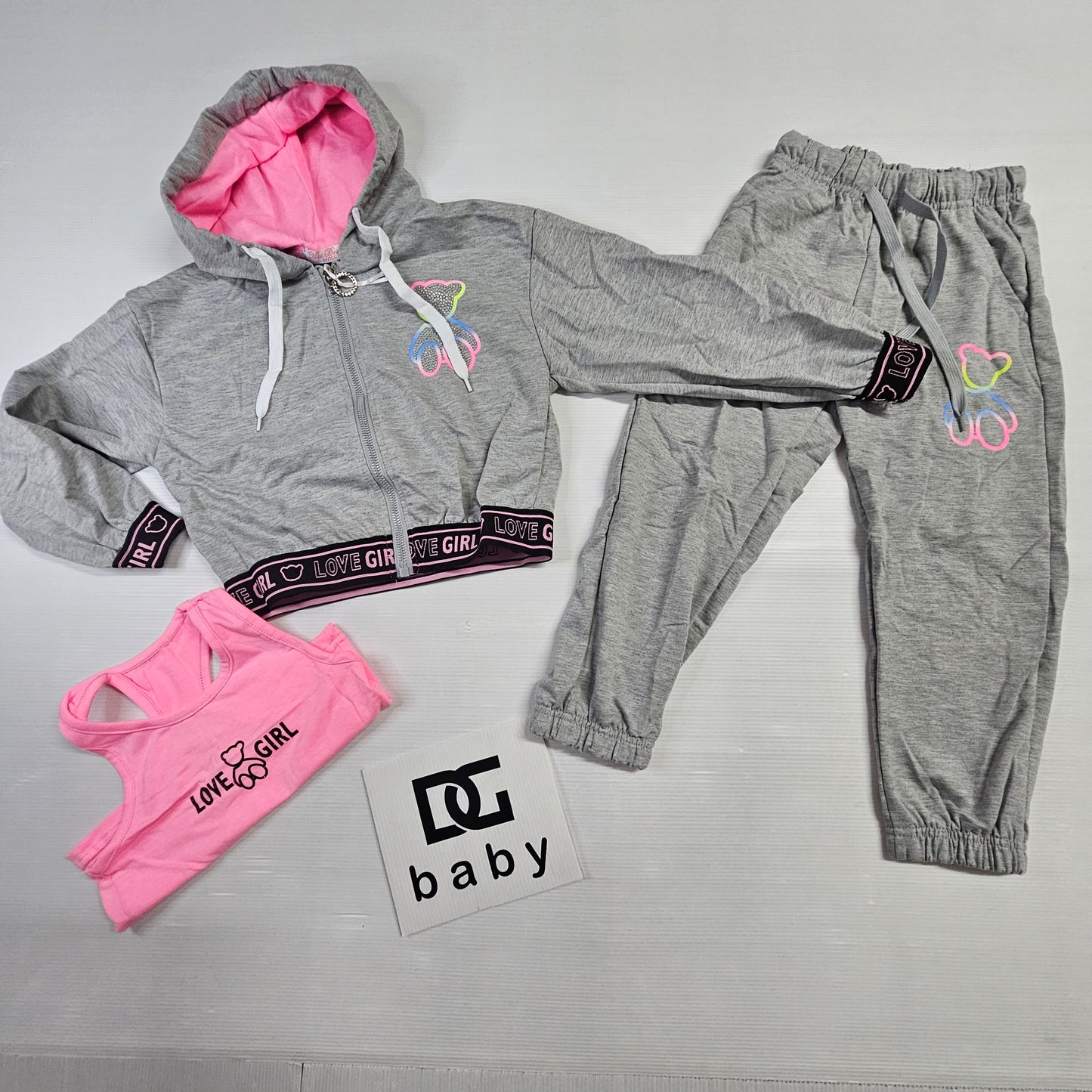 completo tuta LOVE GIRL TRIS