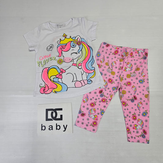 completo UNICORNO FLOWERS