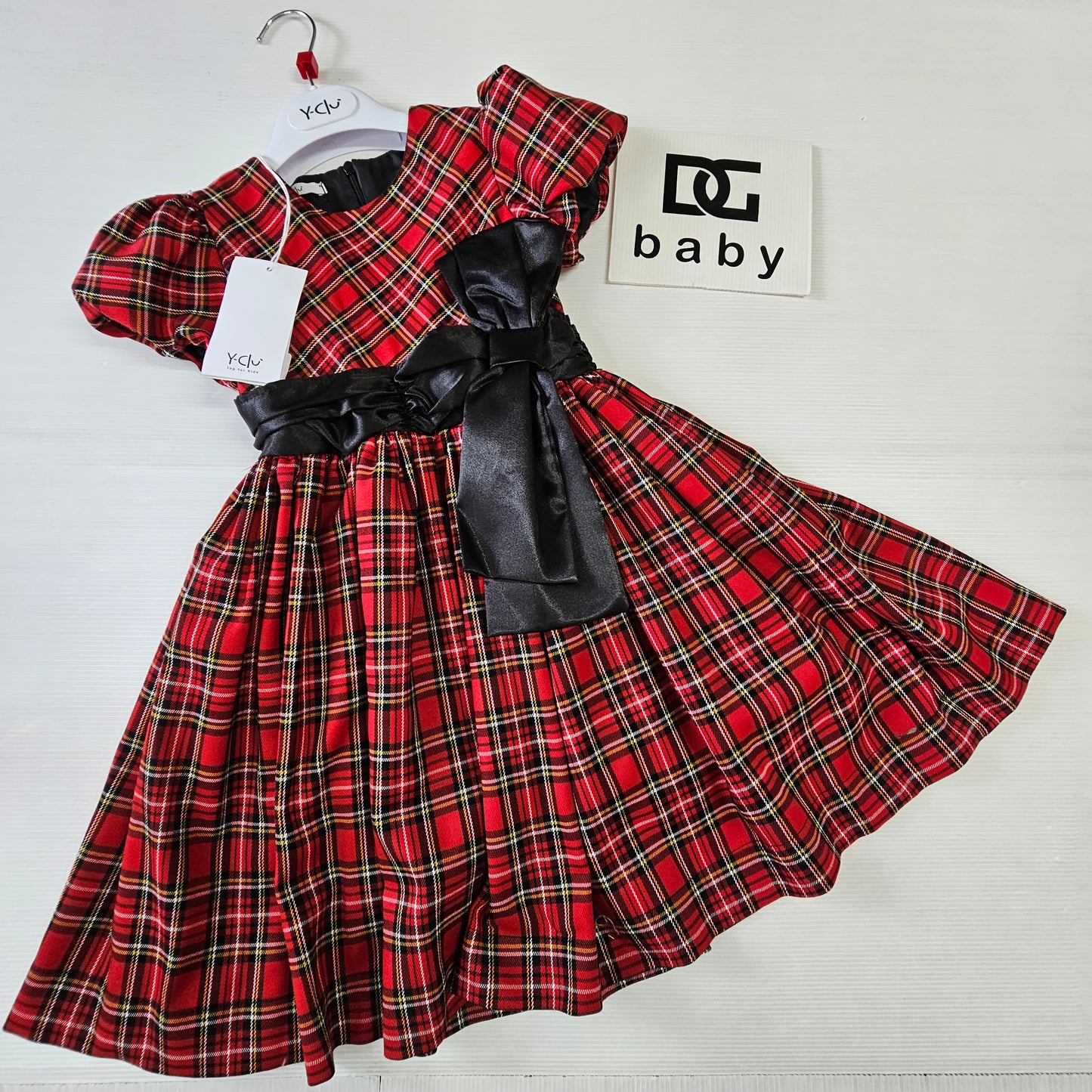 ❤️ Abito Scozzese Y-CLU Fiocco Nero ❤️