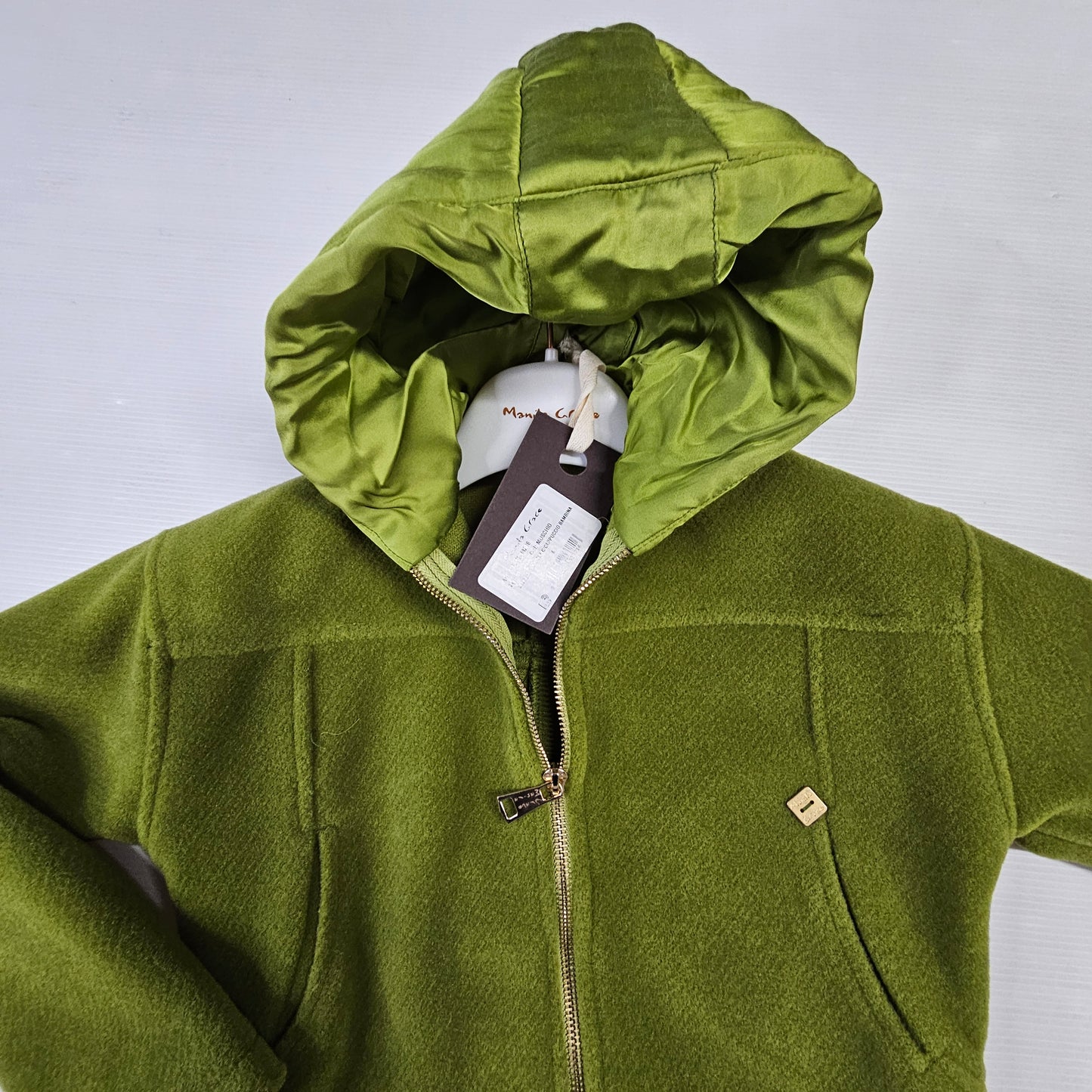 Giacchino “Green Soft” con cappuccio – Verde