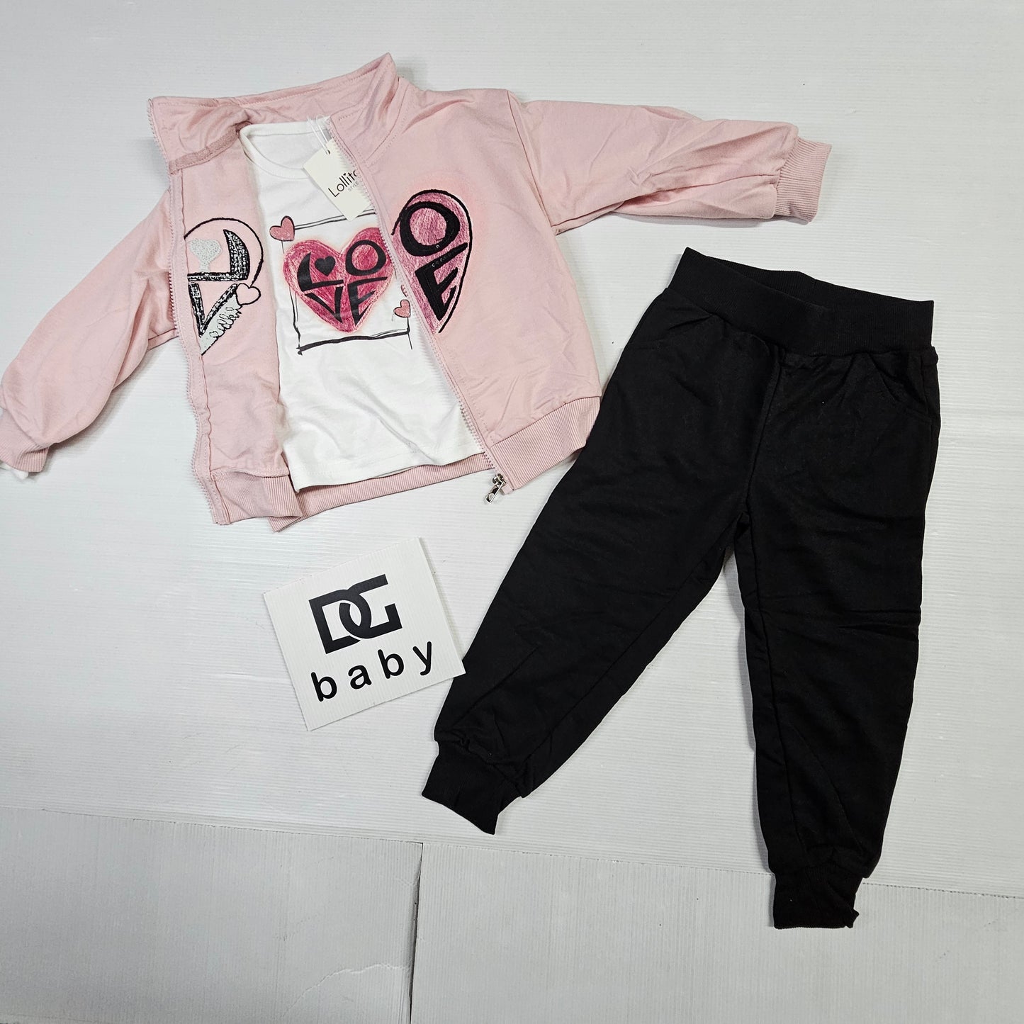 Tuta GLITTER Love 3 pezzi