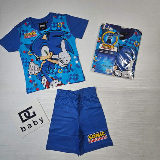 Pigiama corto Sonic con stampa frontale