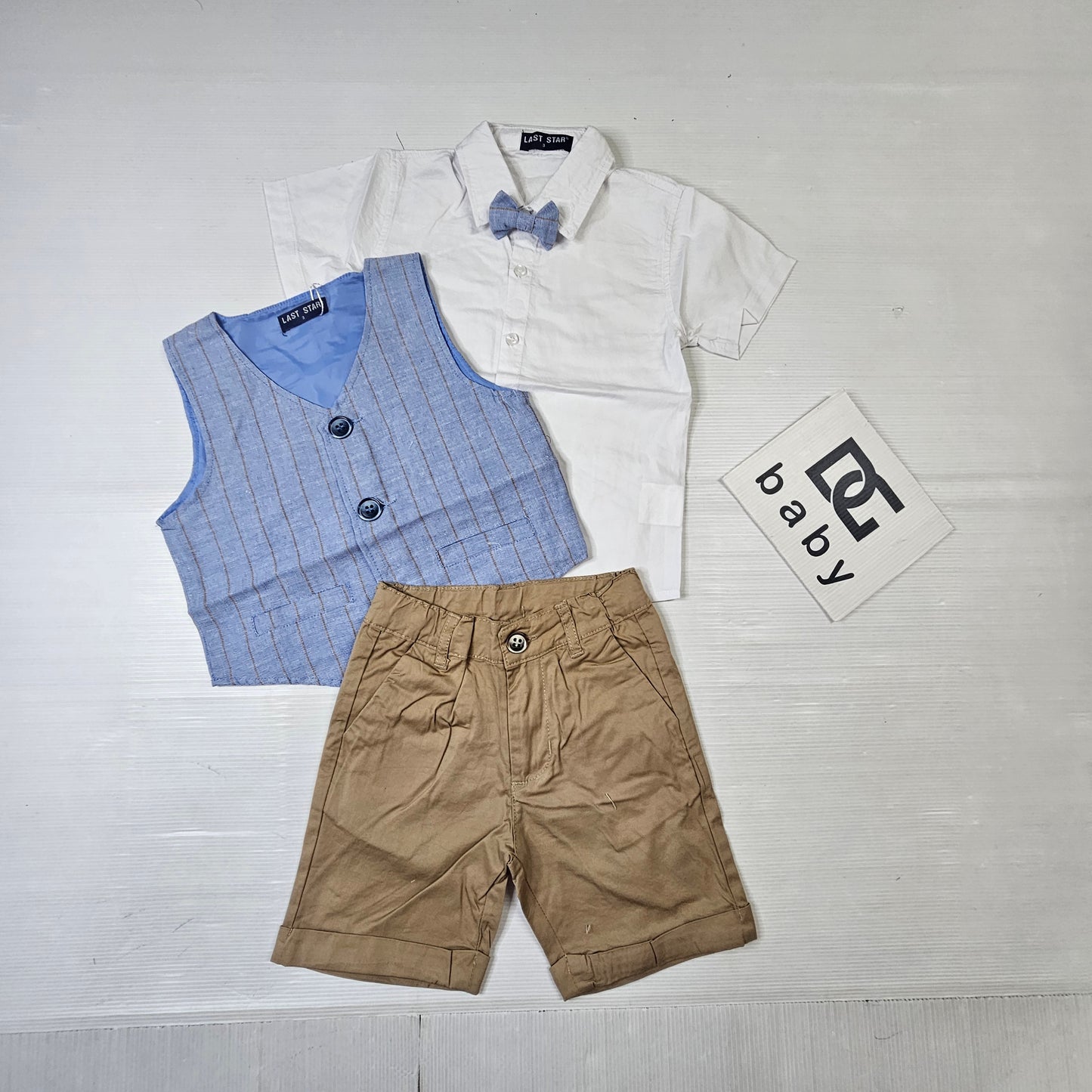 Completo Elegante Bambino con Gilet e Papillon