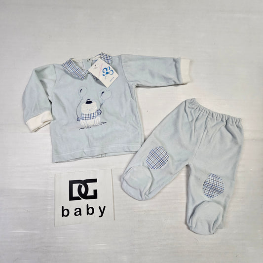 🐻 Completo ciniglia “Teddy Baby” – Art. 35091