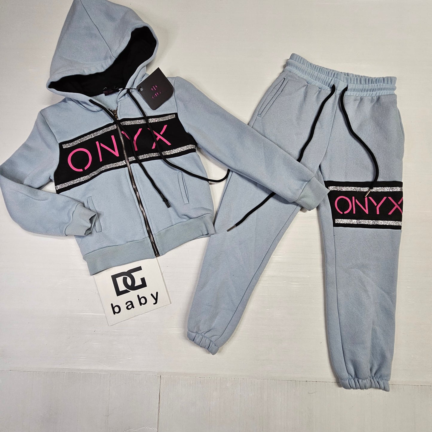 💙 Completo Tuta ONYX Grey Stripe ✨