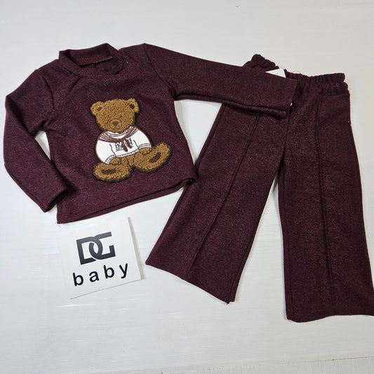 🎀 Completo felpato bimba orsetto
