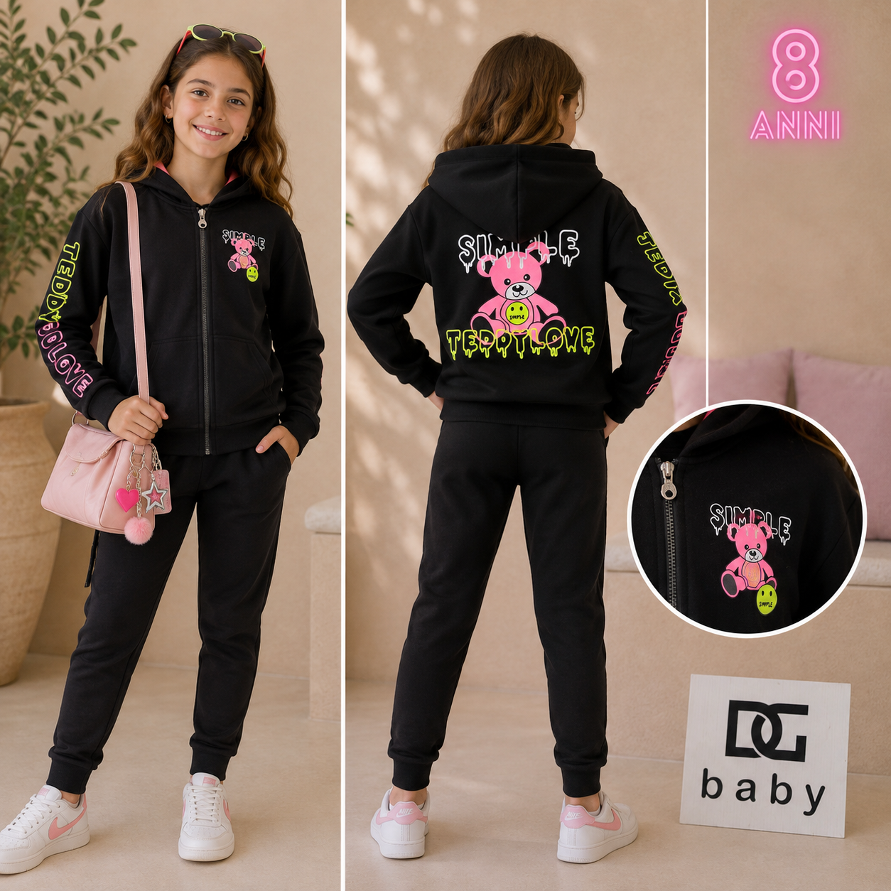 Completo Ragazza Simple Teddy Love