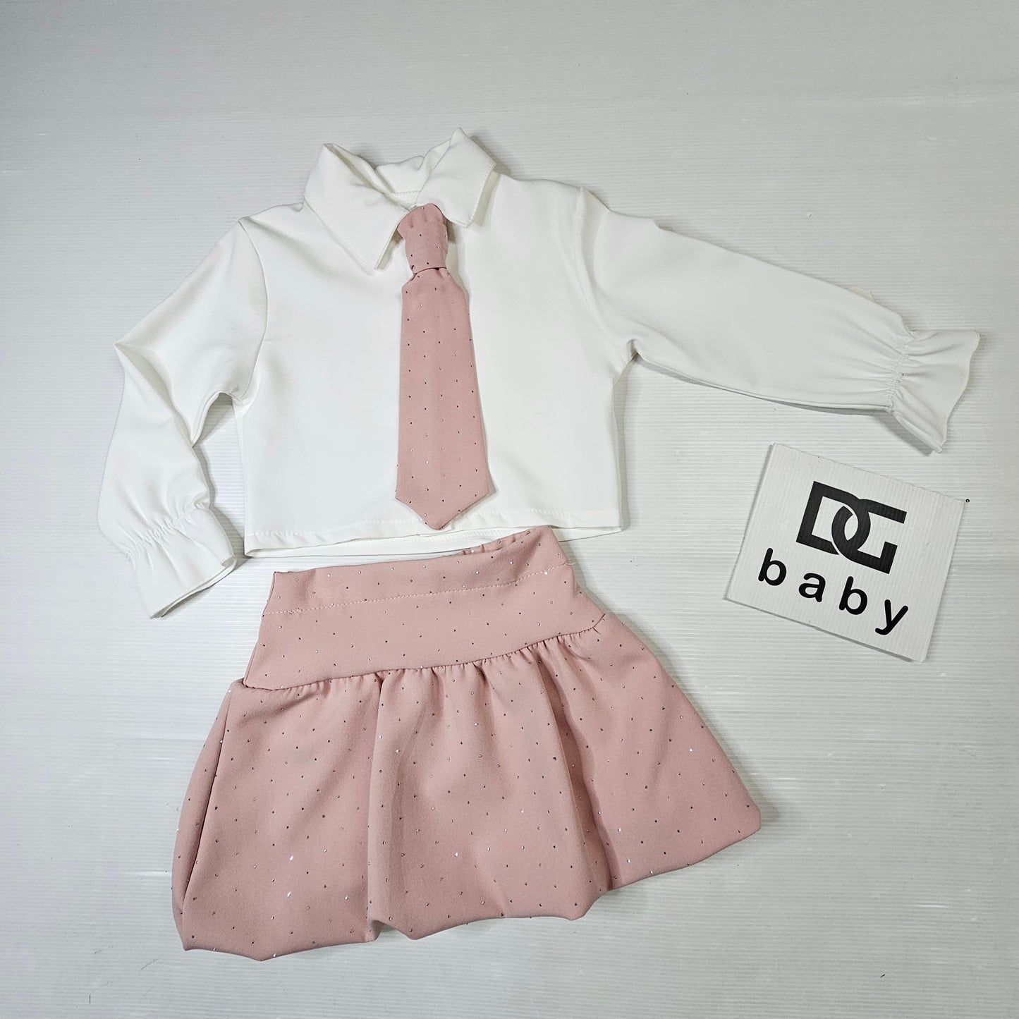 💗 Completo Bambina Cravatta Elegance