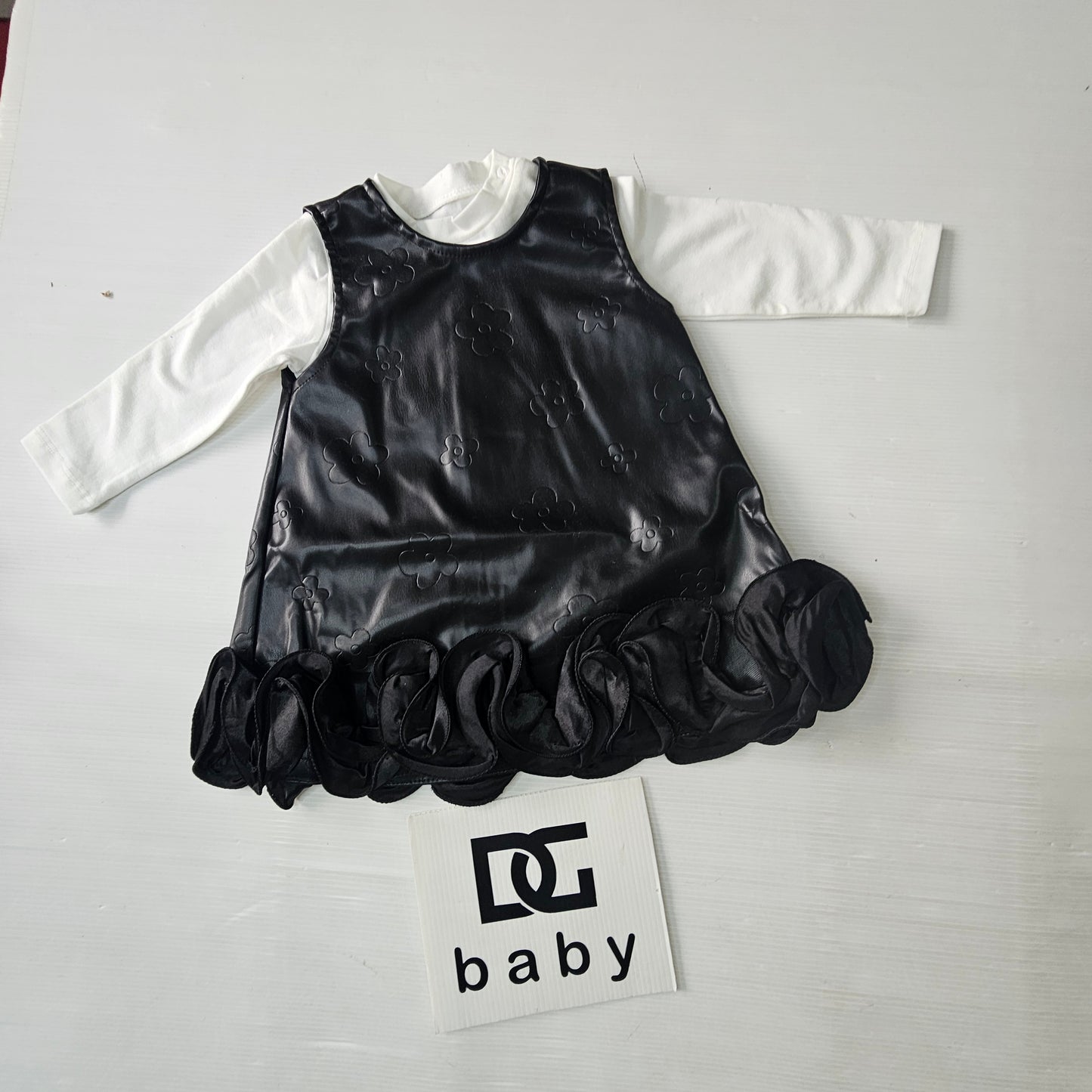 Abito Bambina Flower Chic con Volant